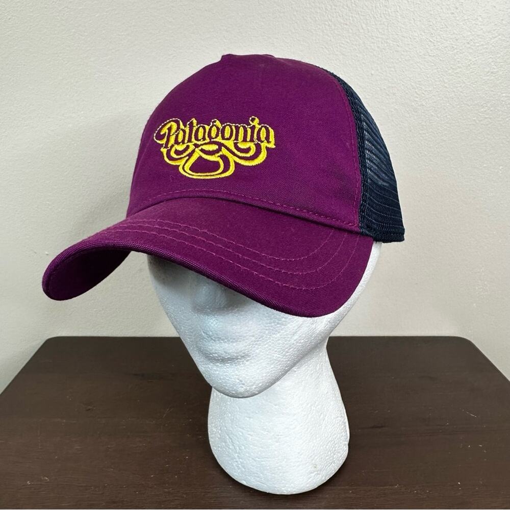 Patagonia Trucker Hat Unisex Snapback Spellout Adjustable